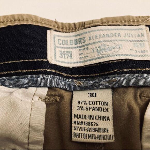 Colours by Julian Khaki Men’s Shorts - Picture 5 of 6